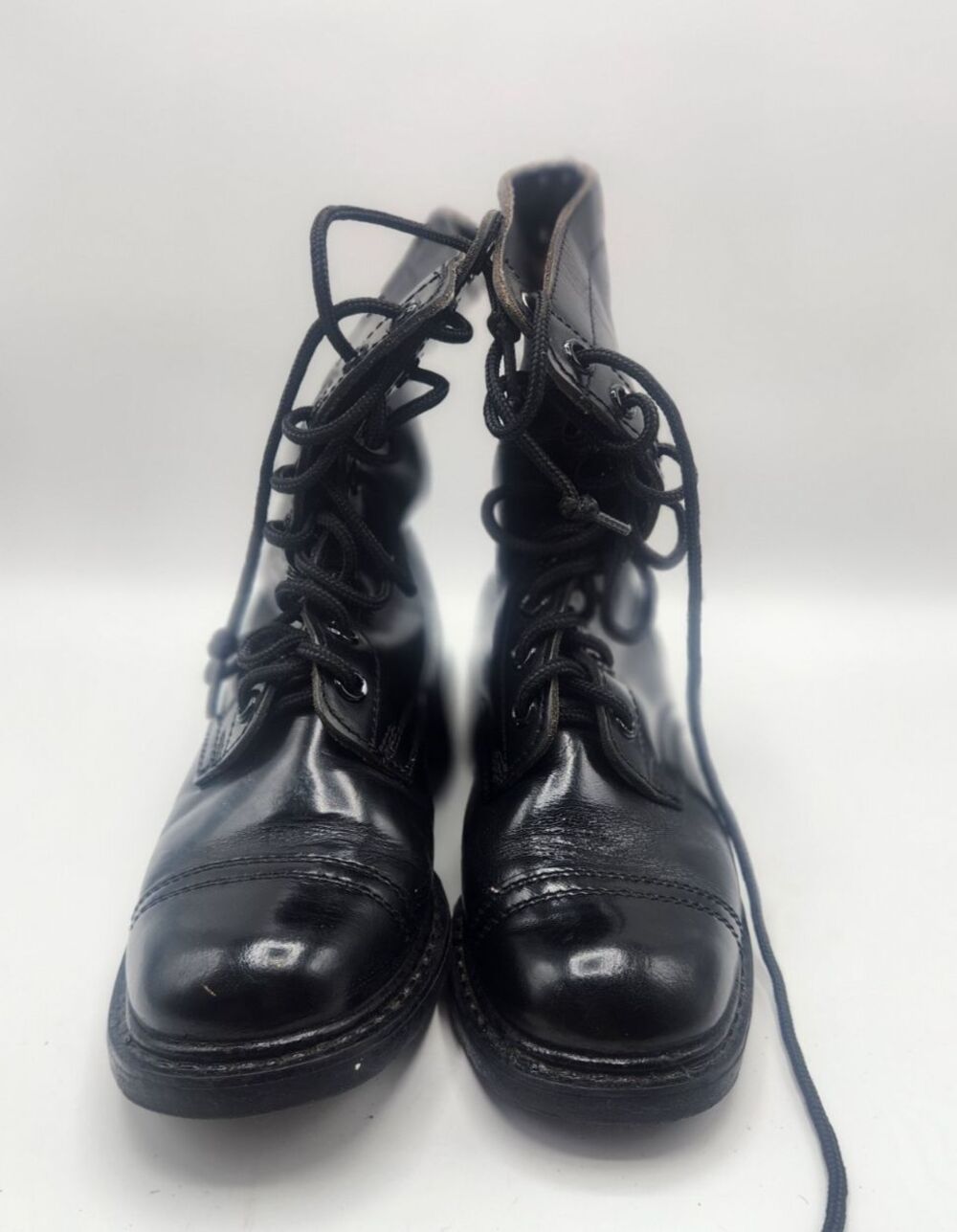 Vintage Rothco Military Combat Boots Black Leather Size 3.5E Made Korea